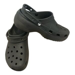 Crocs Stomp Clog Black Platforms Women’s Size 10 Classic Comfort
